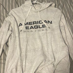 White American eagle hoodie